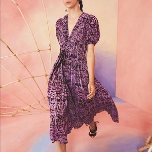 Ulla Johnson Kemala dress. New with tags. Never been worn. Purple tie dyed print